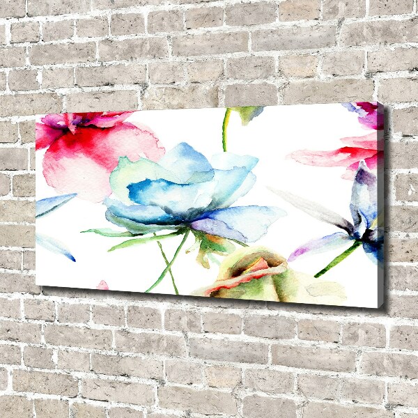 Canvas foto Klaprozen