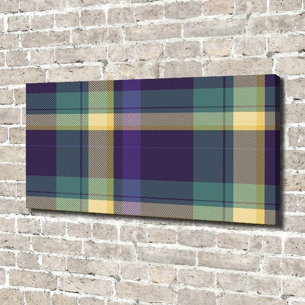 Foto op canvas Geruite textuur