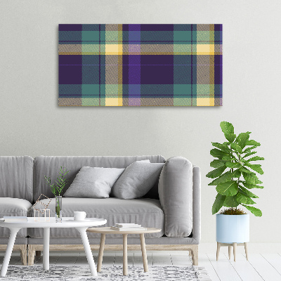 Foto op canvas Geruite textuur