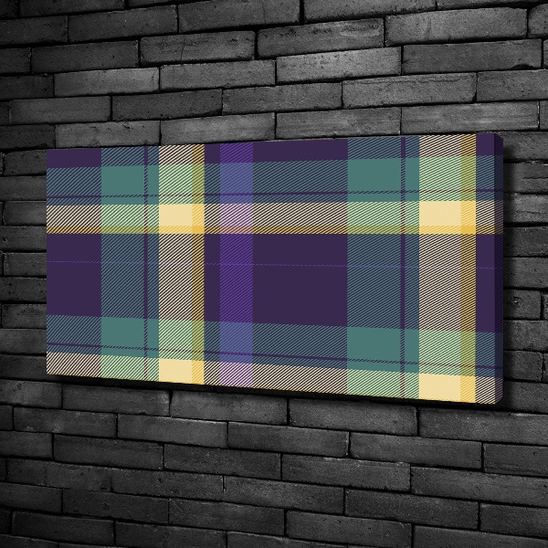 Foto op canvas Geruite textuur