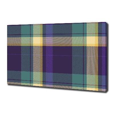 Foto op canvas Geruite textuur