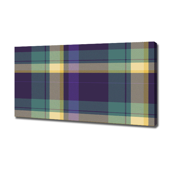 Foto op canvas Geruite textuur