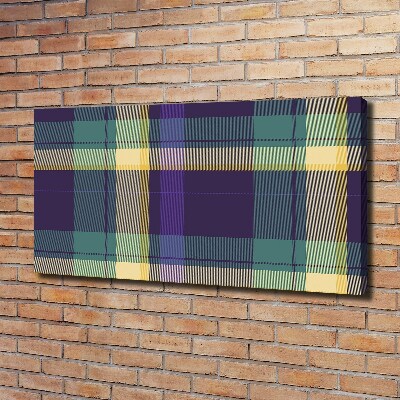 Foto op canvas Geruite textuur