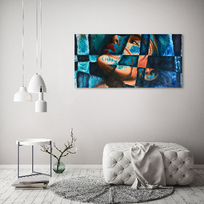 Foto canvas Abstracte vrouw