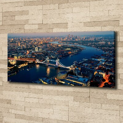 Canvas foto Londen vanuit vogelperspectief