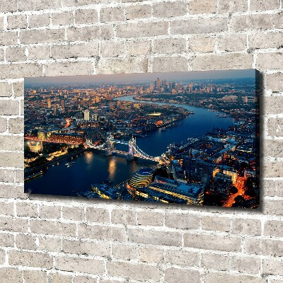 Canvas foto Londen vanuit vogelperspectief