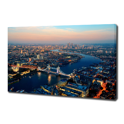 Canvas foto Londen vanuit vogelperspectief