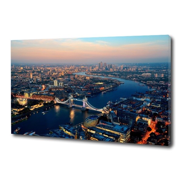 Canvas foto Londen vanuit vogelperspectief