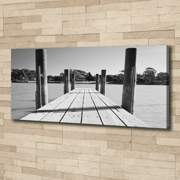 Canvas schilderij Houten steiger