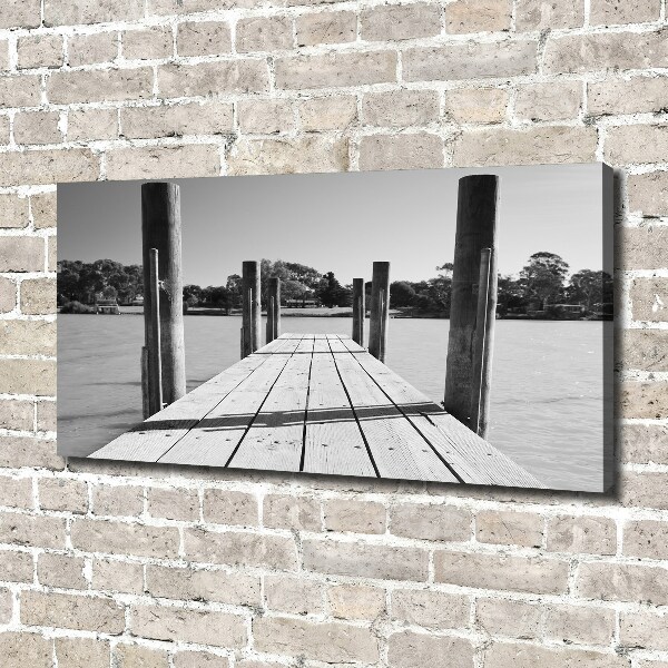 Canvas schilderij Houten steiger