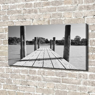 Canvas schilderij Houten steiger