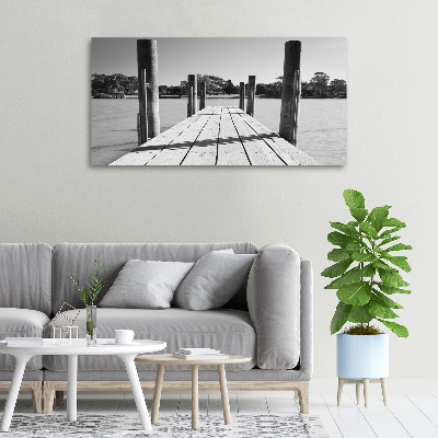 Canvas schilderij Houten steiger