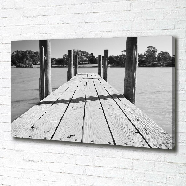 Canvas schilderij Houten steiger