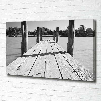 Canvas schilderij Houten steiger