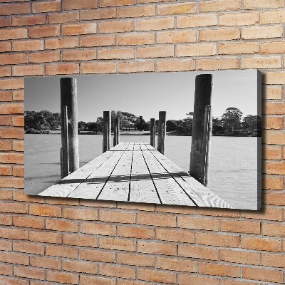 Canvas schilderij Houten steiger