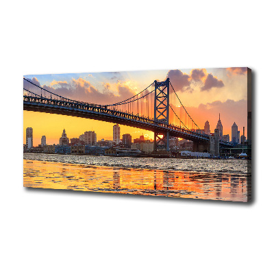 Schilderij op canvas Philadelphia-brug