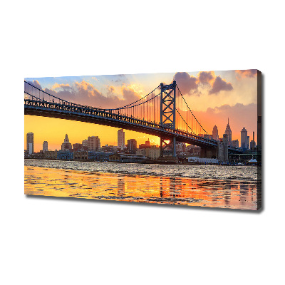 Schilderij op canvas Philadelphia-brug