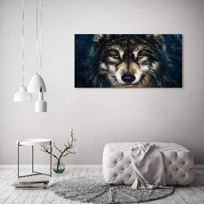 Canvas foto Wolven