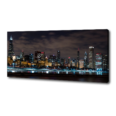 Foto canvas Chicago 's nachts
