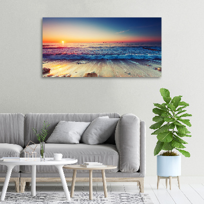 Foto op canvas Zonsopgang aan zee