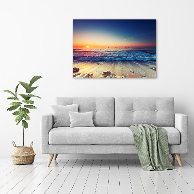 Foto op canvas Zonsopgang aan zee