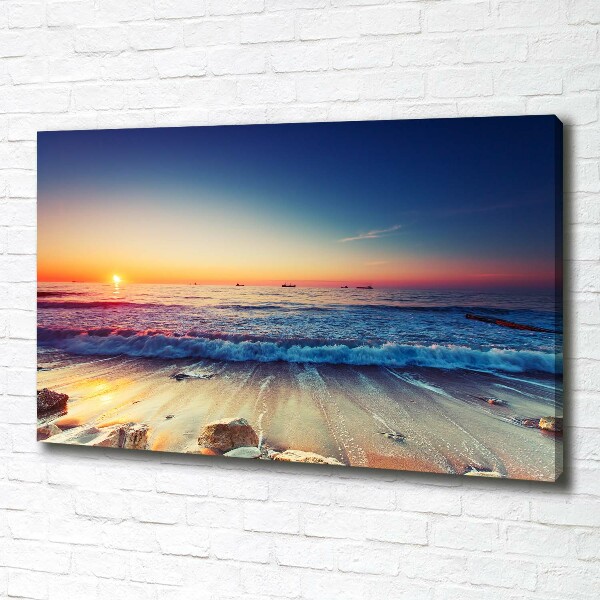 Foto op canvas Zonsopgang aan zee