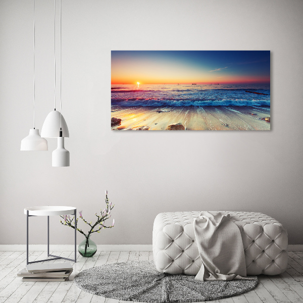 Foto op canvas Zonsopgang aan zee