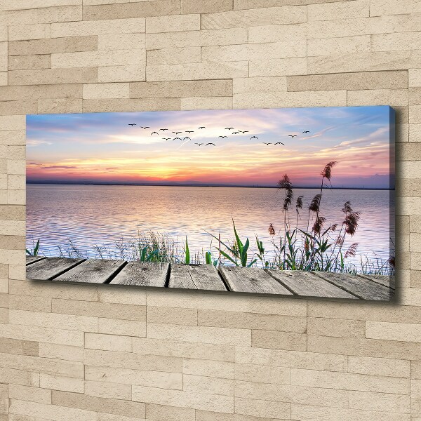 Canvas foto Lake West