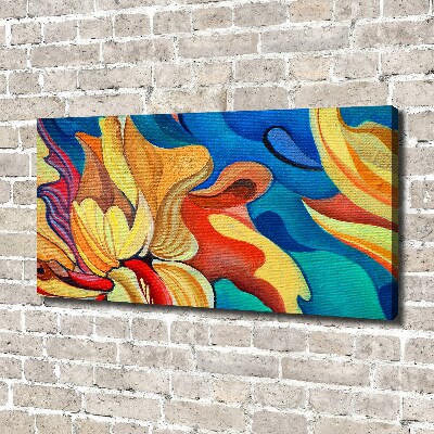 Foto canvas Abstracte bloem