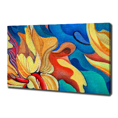 Foto canvas Abstracte bloem