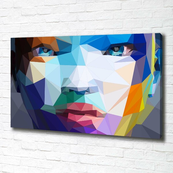 Foto op canvas Abstracte vrouw