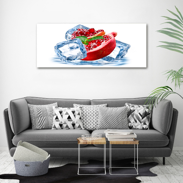 Foto op canvas Granaatappel met ijs