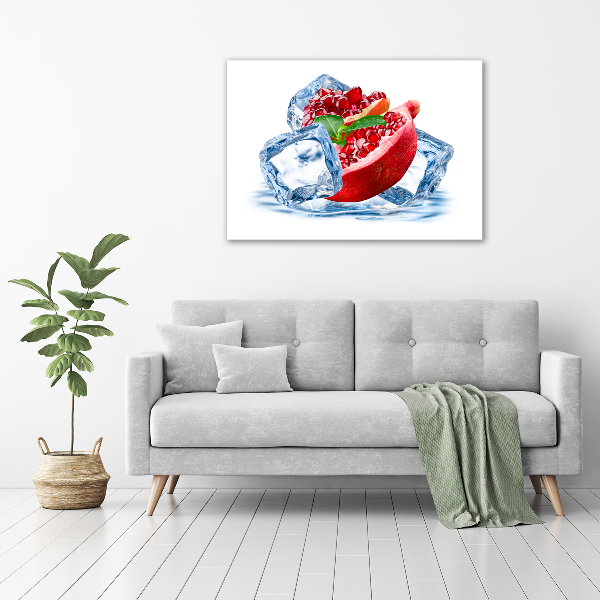 Foto op canvas Granaatappel met ijs