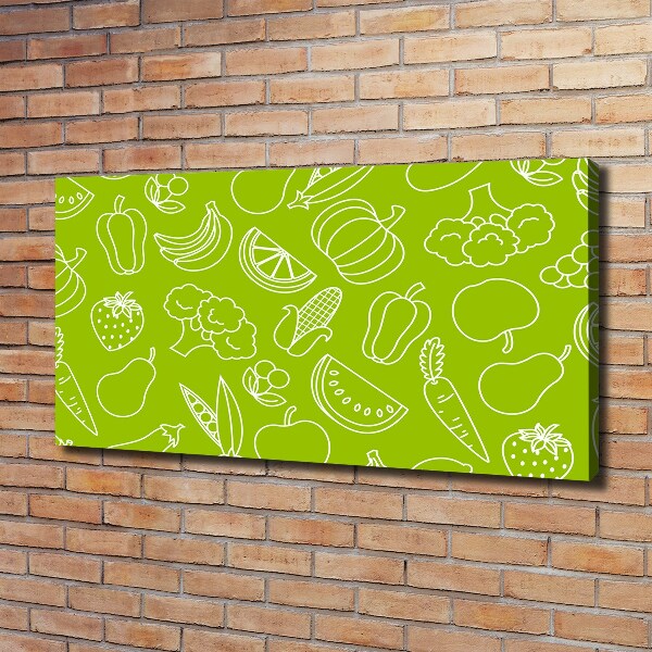 Canvas schilderij Fruit en groenten