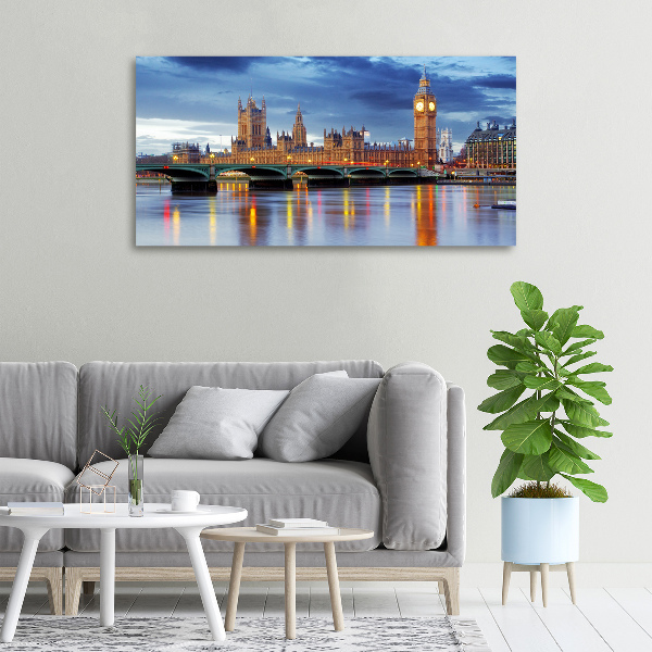 Canvas foto Theems Londen