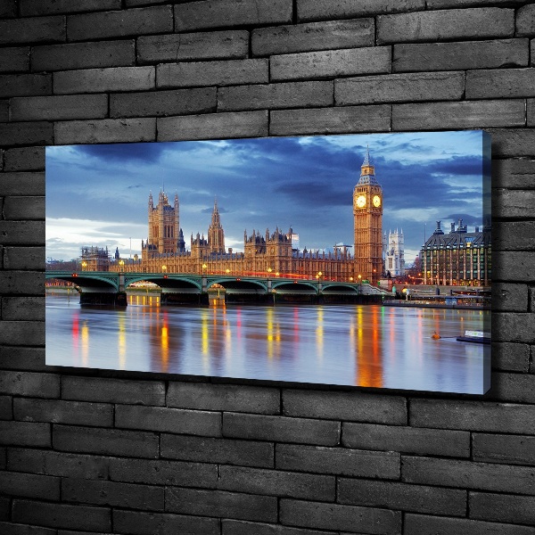 Canvas foto Theems Londen