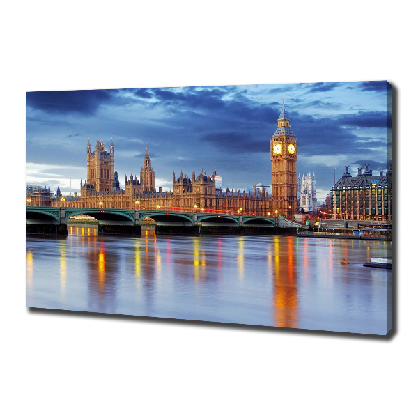 Canvas foto Theems Londen