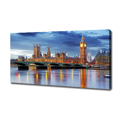 Canvas foto Theems Londen