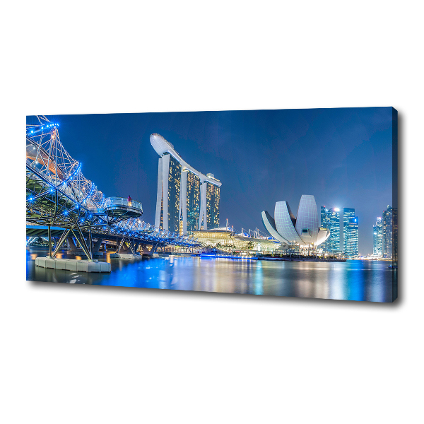 Foto op canvas Singapore bij nacht