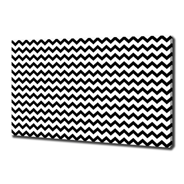 Foto canvas Zigzags