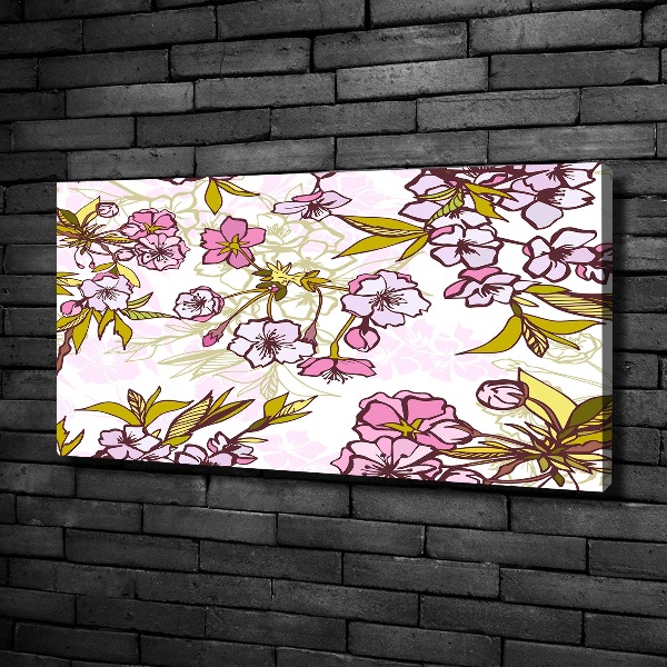 Foto canvas Kersenbloesems