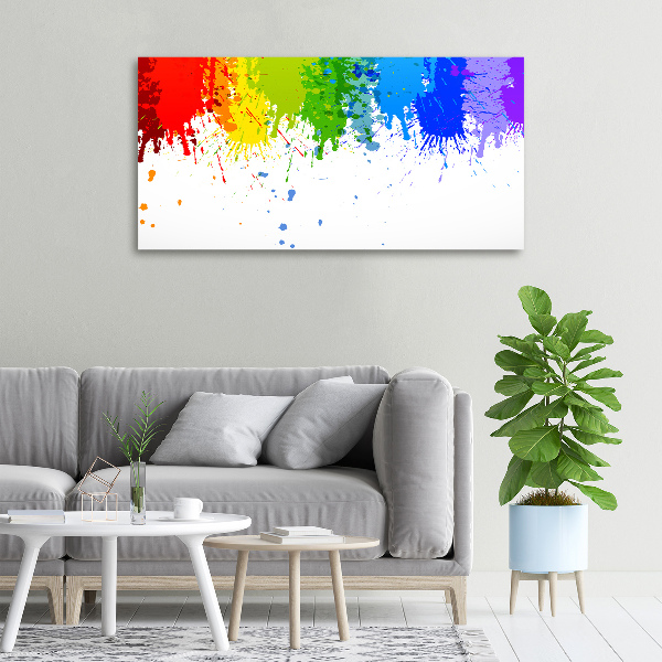 Canvas schilderij Regenboogvlekken