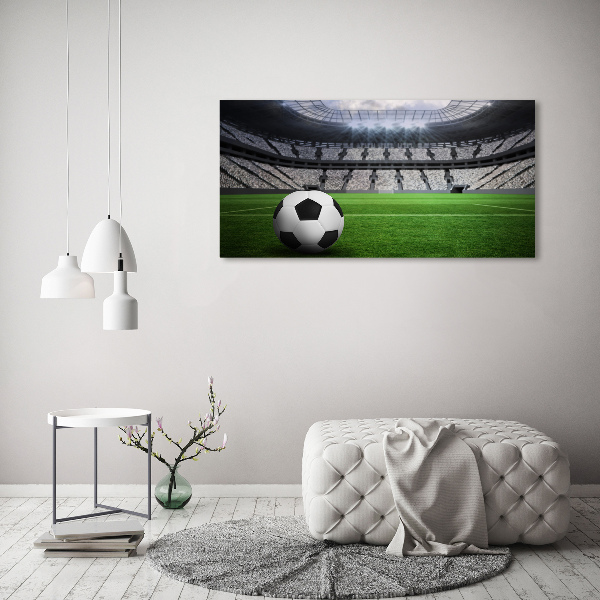 Foto op canvas Bal in het stadion