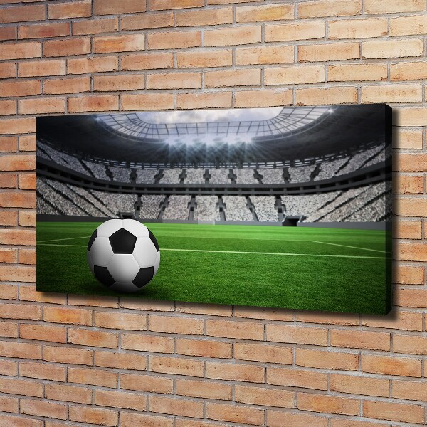 Foto op canvas Bal in het stadion