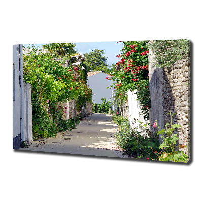 Foto canvas Bloemensteeg