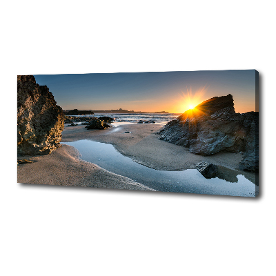 Foto canvas Rotsen op het strand