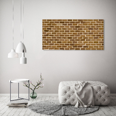 Canvas foto Bakstenen muur