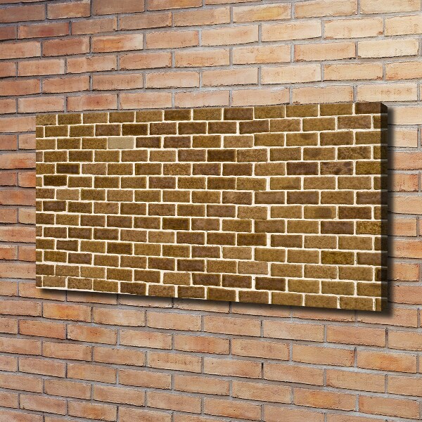 Canvas foto Bakstenen muur