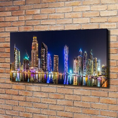 Canvas schilderij Dubai 's nachts
