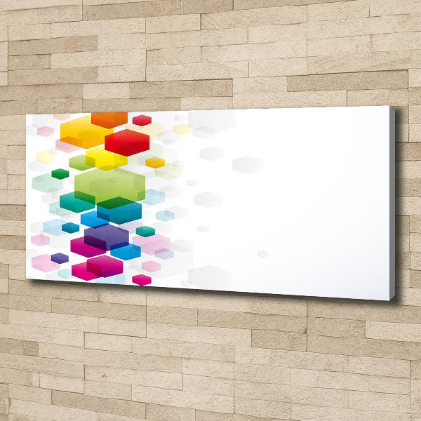 Foto op canvas Kleurrijke kubussen